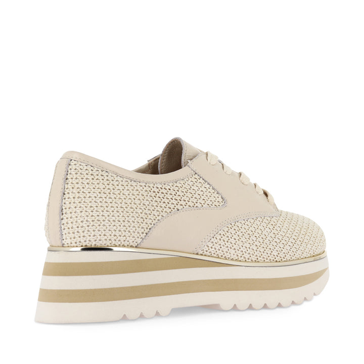 ENDO - IVORY RAFFIA/MILK LEATHER