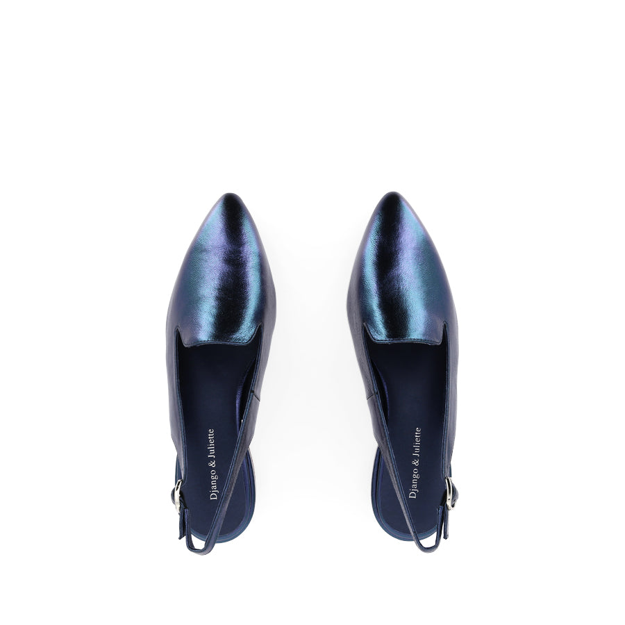 EROLS - BLUE METALLIC LEATHER