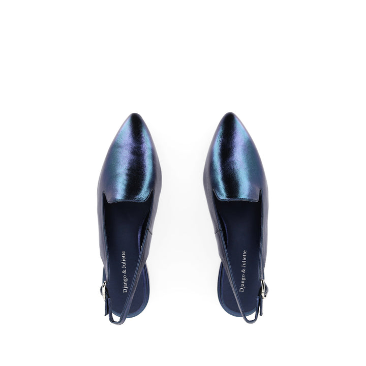 EROLS - BLUE METALLIC LEATHER