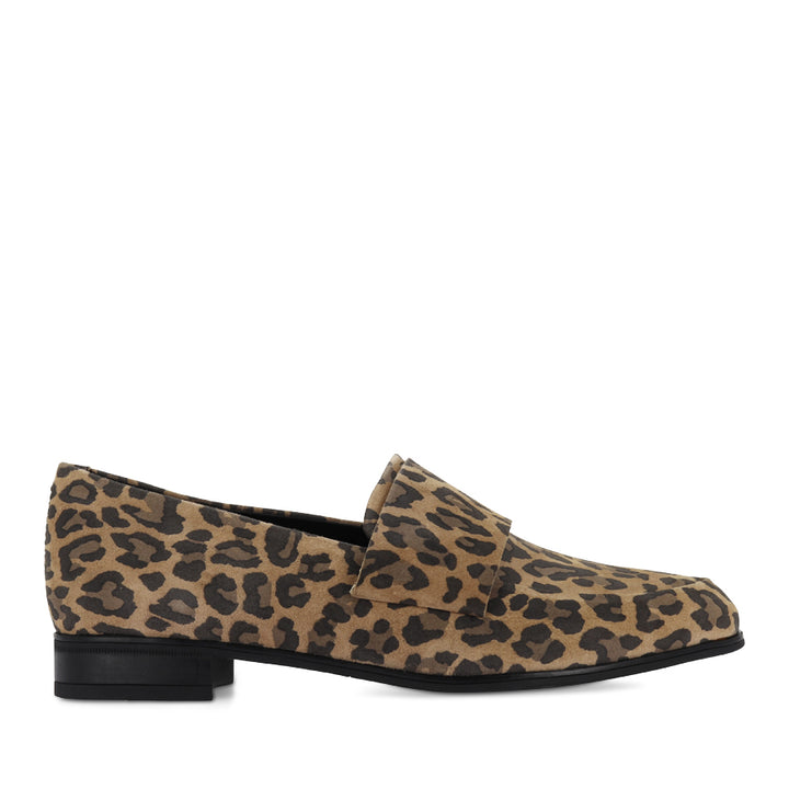 GABRIAN - CAMEL LEOPARD SUEDE