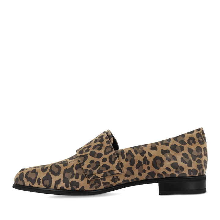 GABRIAN - CAMEL LEOPARD SUEDE