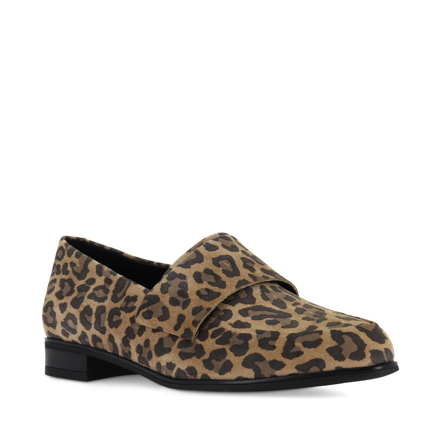 GABRIAN - CAMEL LEOPARD SUEDE