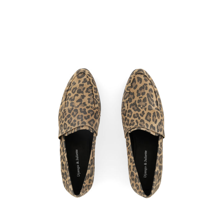 GABRIAN - CAMEL LEOPARD SUEDE