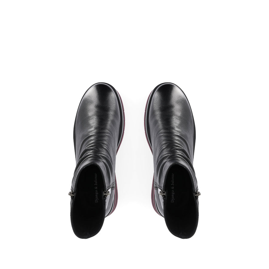 GANNI - BLACK LEATHER