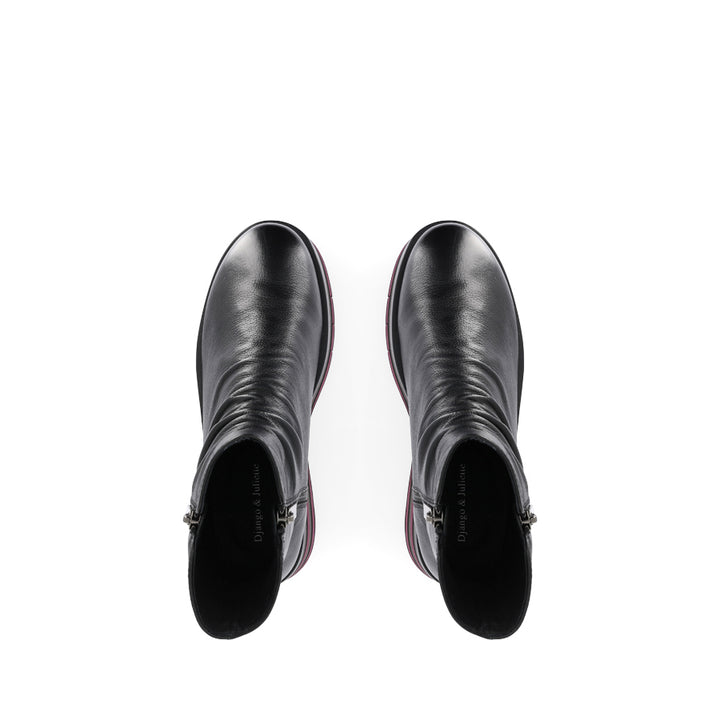 GANNI - BLACK LEATHER