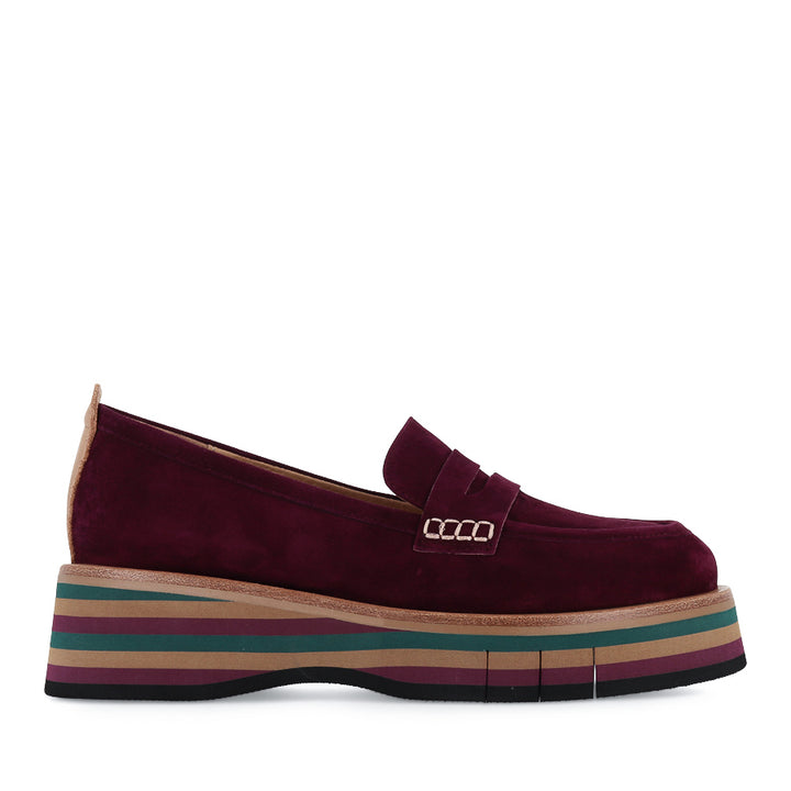 GLAMMS - BURGUNDY COGNAC SUEDE LEATHER