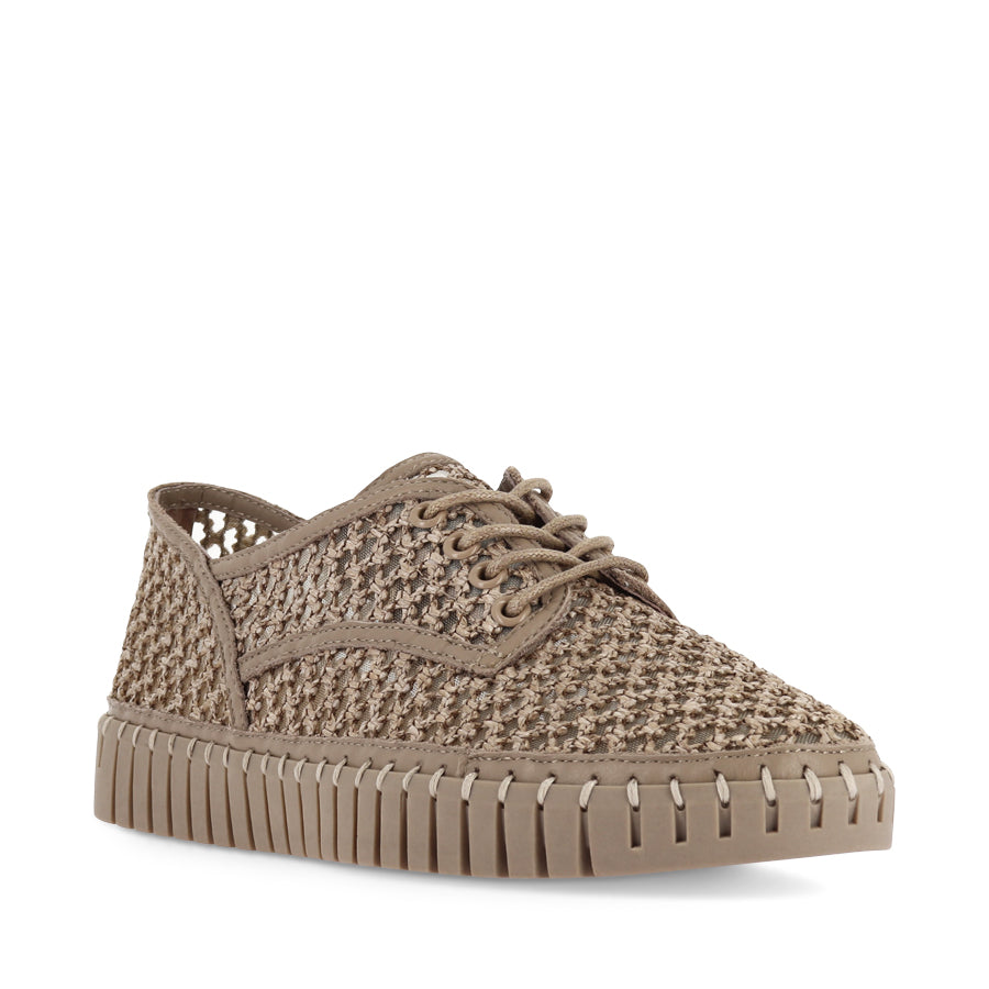 HAMBURGER - COCO RAFIA LEATHER