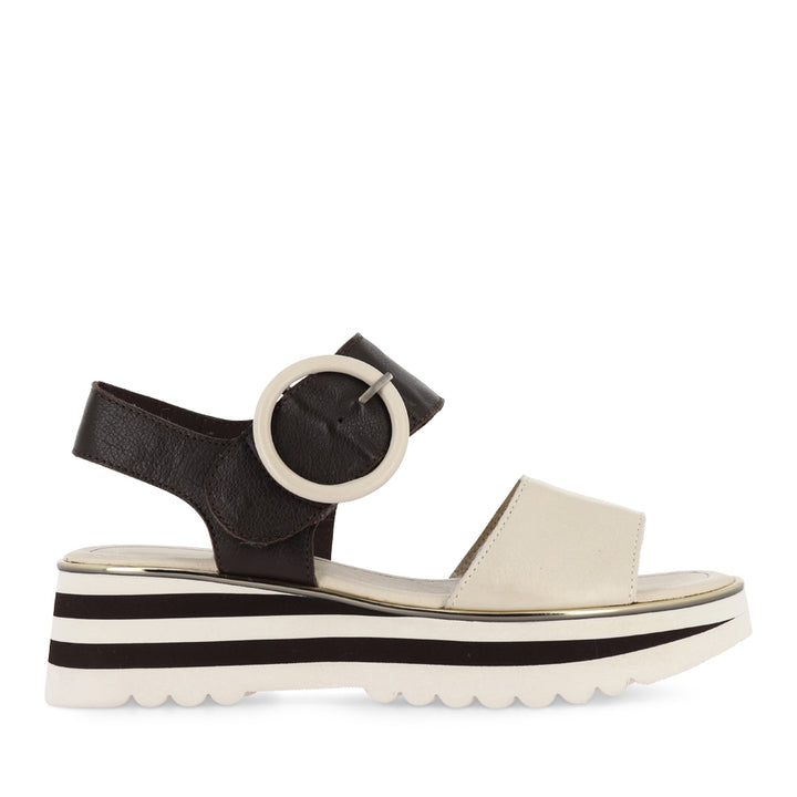 HARLOWS - MILK/CHOC LEATHER
