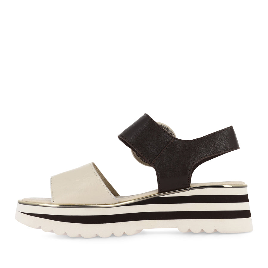 HARLOWS - MILK/CHOC LEATHER