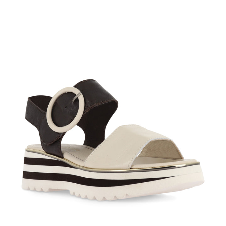 HARLOWS - MILK/CHOC LEATHER