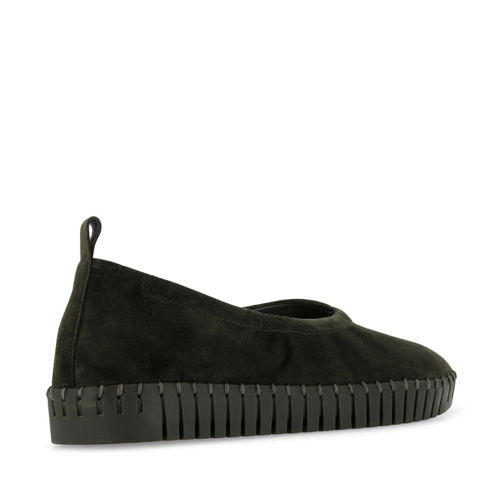 HEATON - OLIVE SUEDE LEATHER