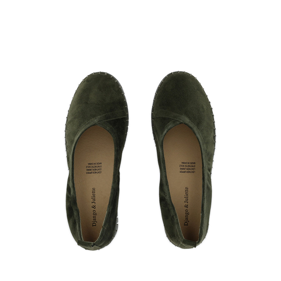 HEATON - OLIVE SUEDE LEATHER