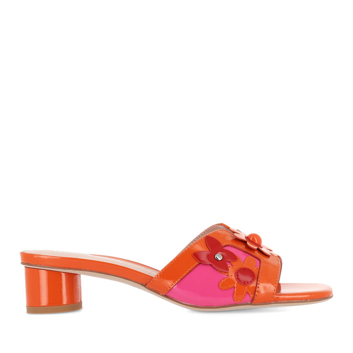 HETTI - ORANGE PINK MULT PATENT LEATHER