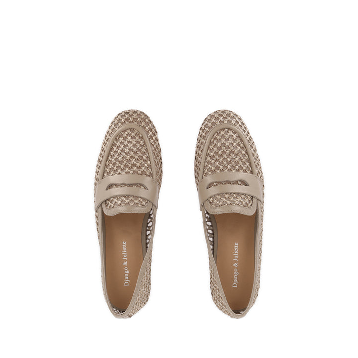 IRASY - COCOA RAFFIA LEATHER