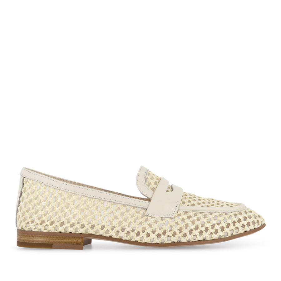 IRASY - MILK RAFFIA LEATHER