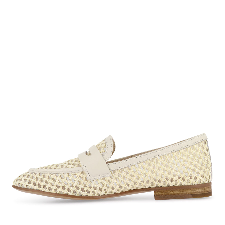 IRASY - MILK RAFFIA LEATHER