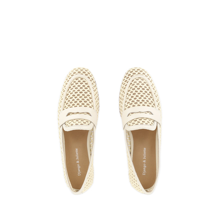 IRASY - MILK RAFFIA LEATHER