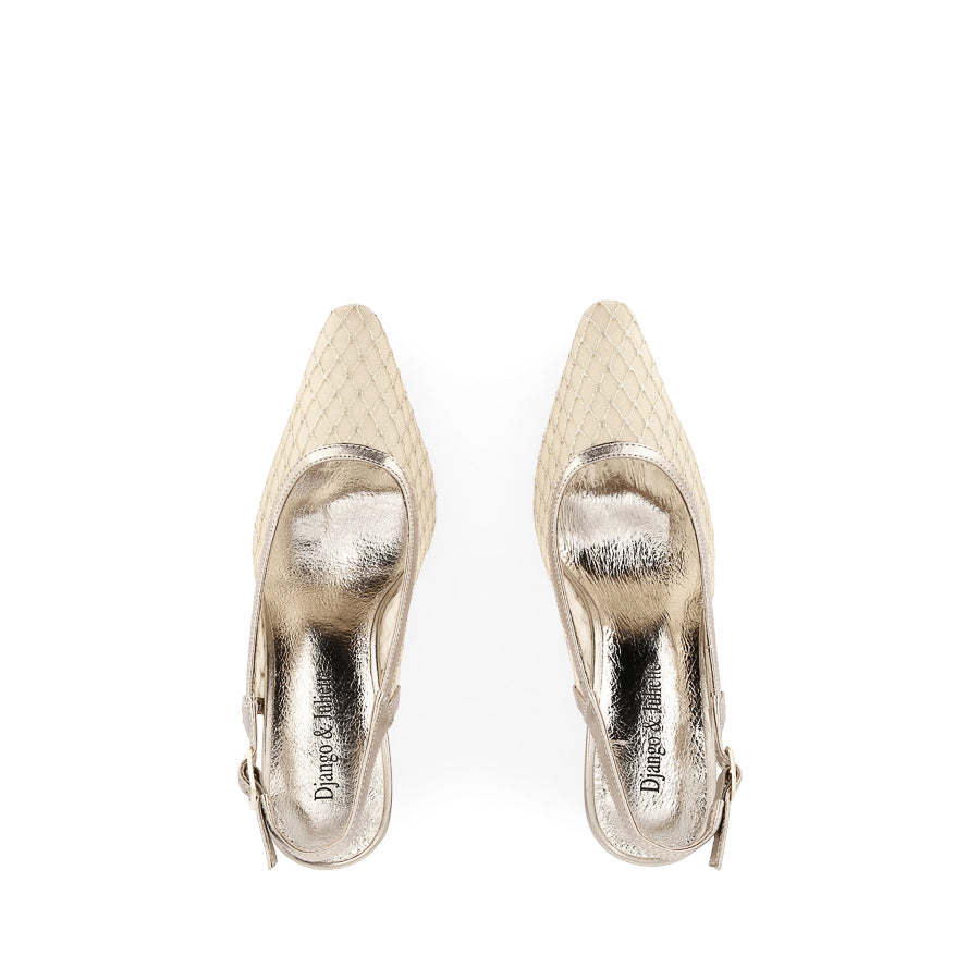 KIPPS - CHAMPAGNE MESH LEATHER