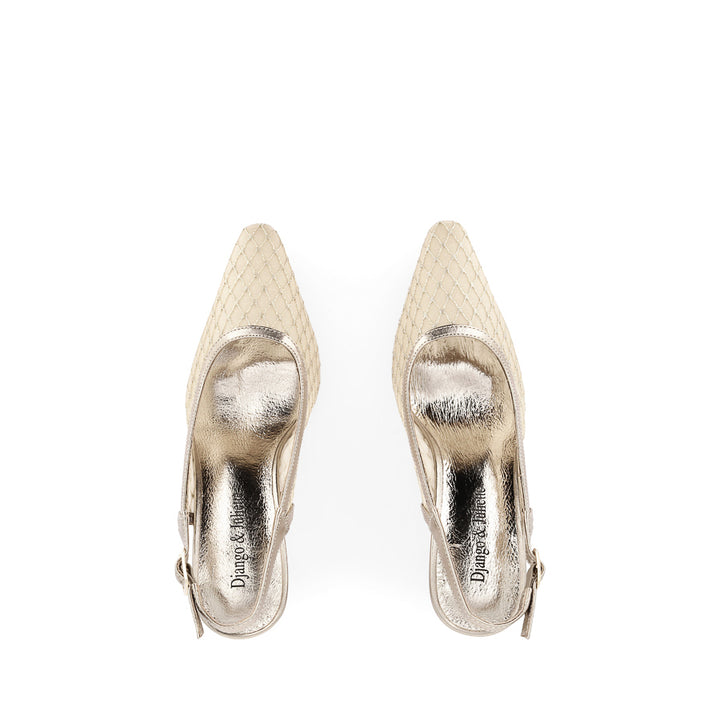 KIPPS - CHAMPAGNE MESH LEATHER