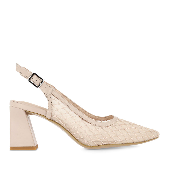 KIPPS - NUDE MESH LEATHER