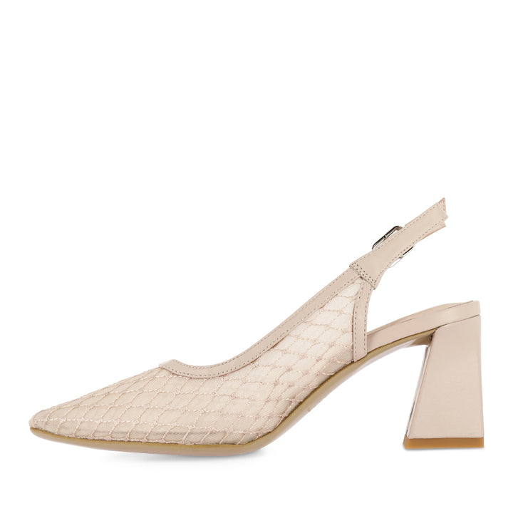 KIPPS - NUDE MESH LEATHER