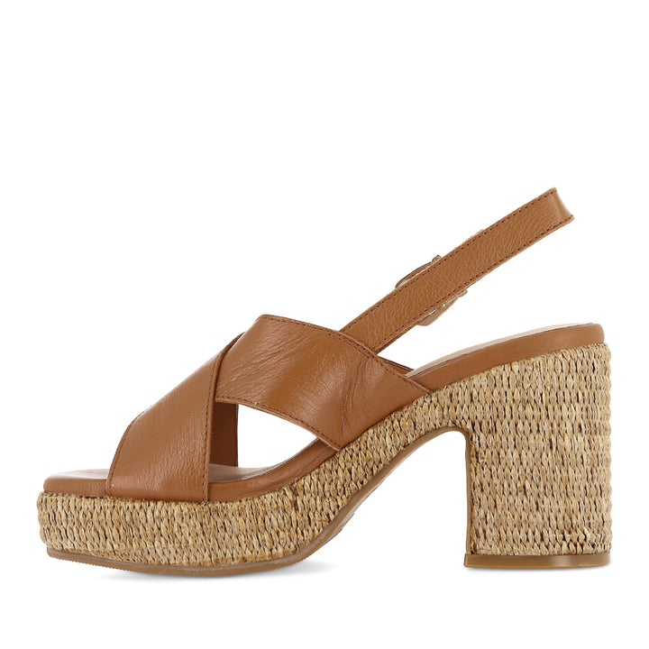 KLORIA - DARK TAN LEATHER