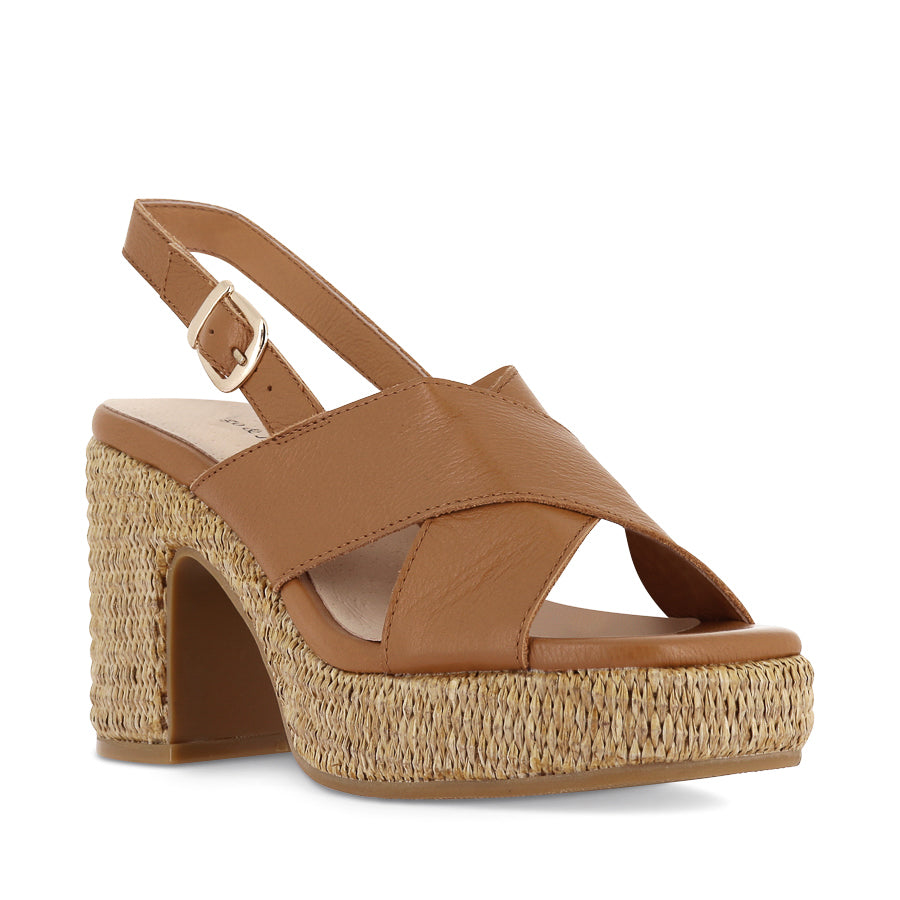 KLORIA - DARK TAN LEATHER