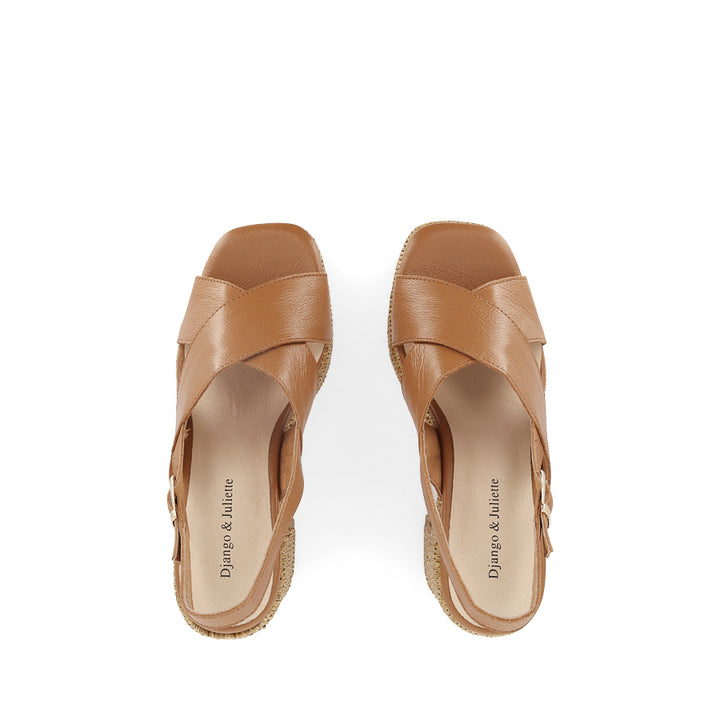 KLORIA - DARK TAN LEATHER