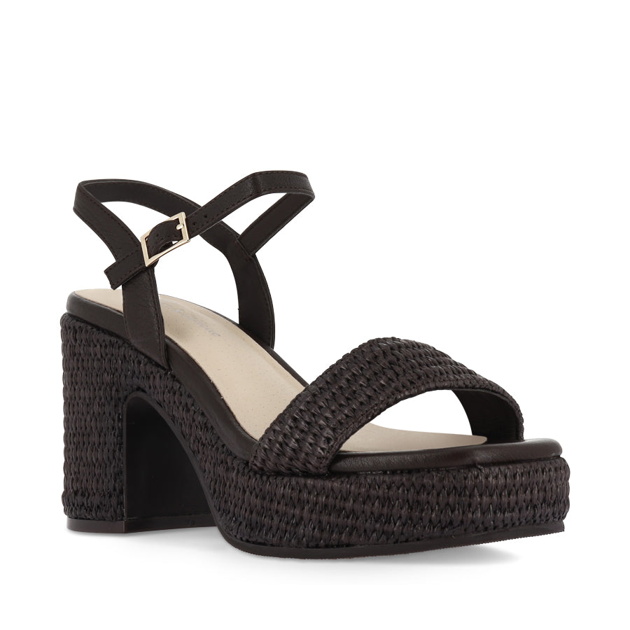 KONDRY - CHOC RAFFIA CHOC LEATHER