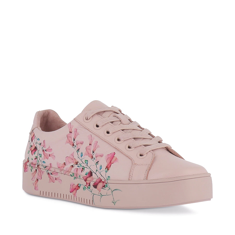 LEEZE - DUSTY PINK FLORIST LEATHER