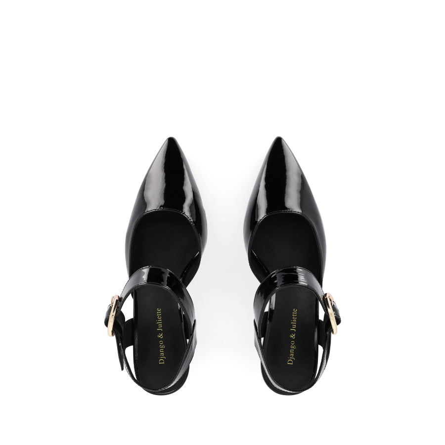 LIDES - BLACK PATENT LEATHER