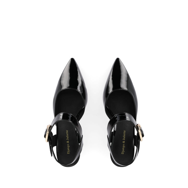 LIDES - BLACK PATENT LEATHER