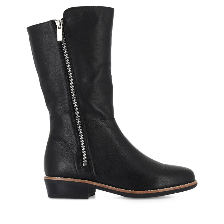 LOMAR - BLACK BLACK LEATHER