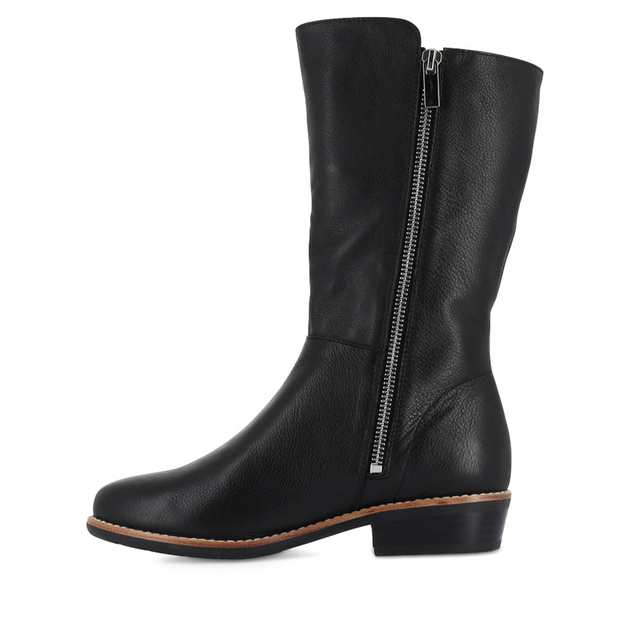 LOMAR - BLACK BLACK LEATHER