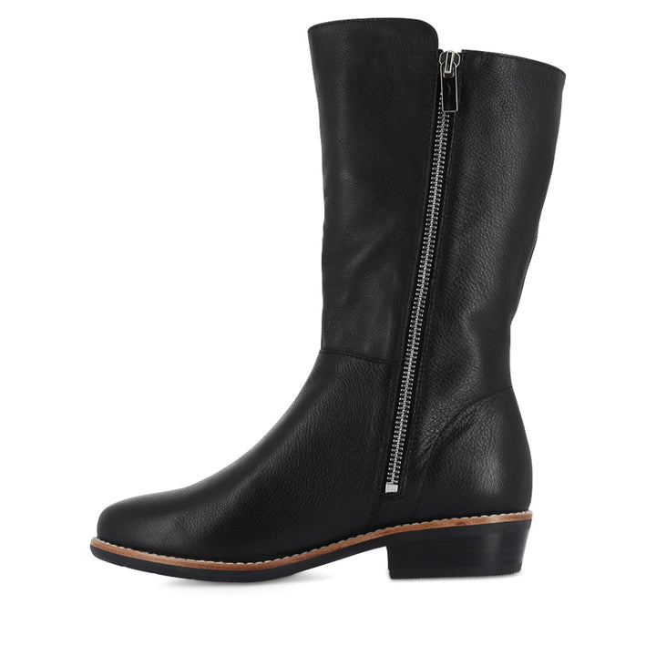 LOMAR - BLACK BLACK LEATHER