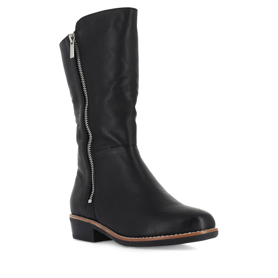 LOMAR - BLACK BLACK LEATHER