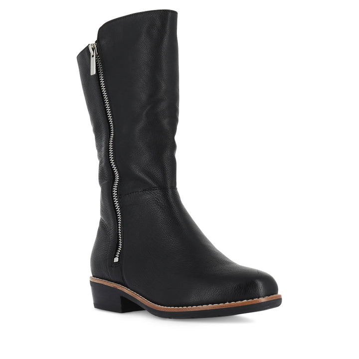 LOMAR - BLACK BLACK LEATHER