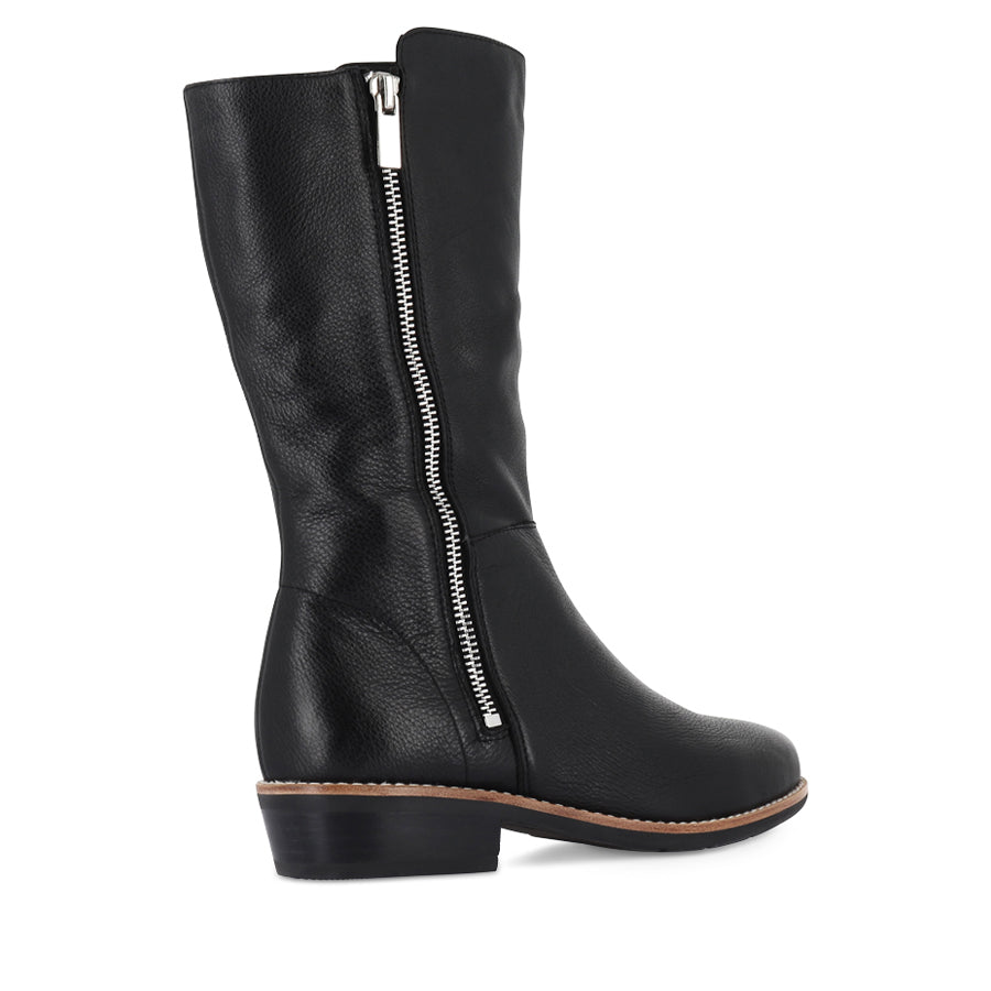 LOMAR - BLACK BLACK LEATHER