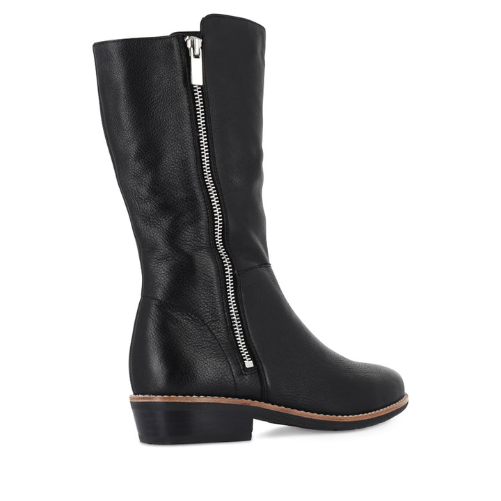 LOMAR - BLACK BLACK LEATHER