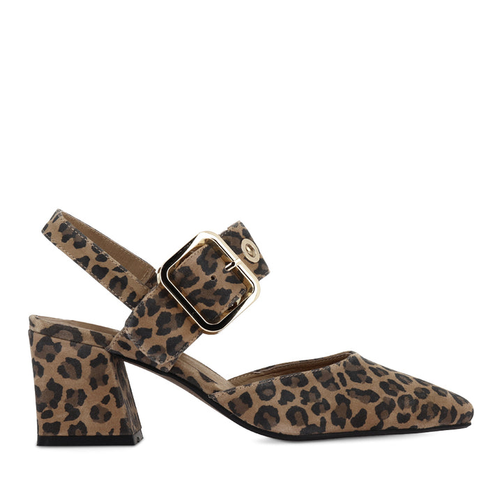 MAGALY - CAMEL LEOPARD SUEDE