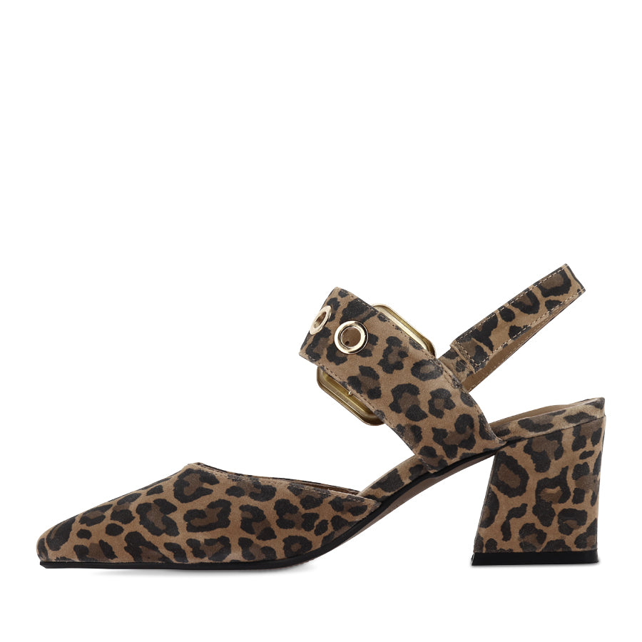 MAGALY - CAMEL LEOPARD SUEDE