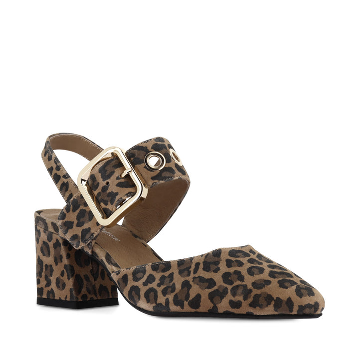 MAGALY - CAMEL LEOPARD SUEDE