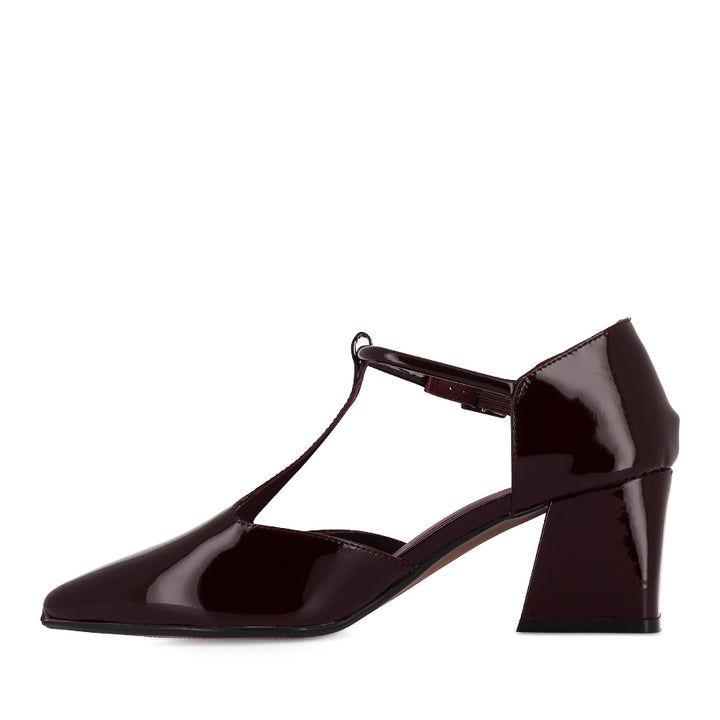 MASKIA - BURGUNDY PATENT LEATHER
