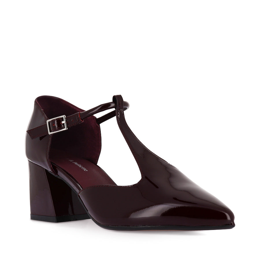 MASKIA - BURGUNDY PATENT LEATHER