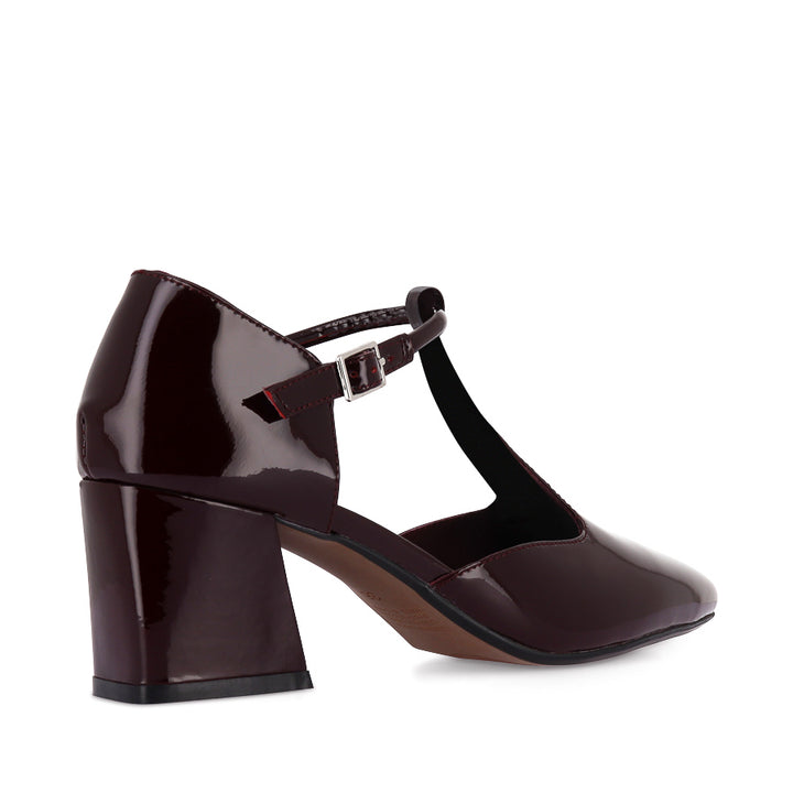 MASKIA - BURGUNDY PATENT LEATHER