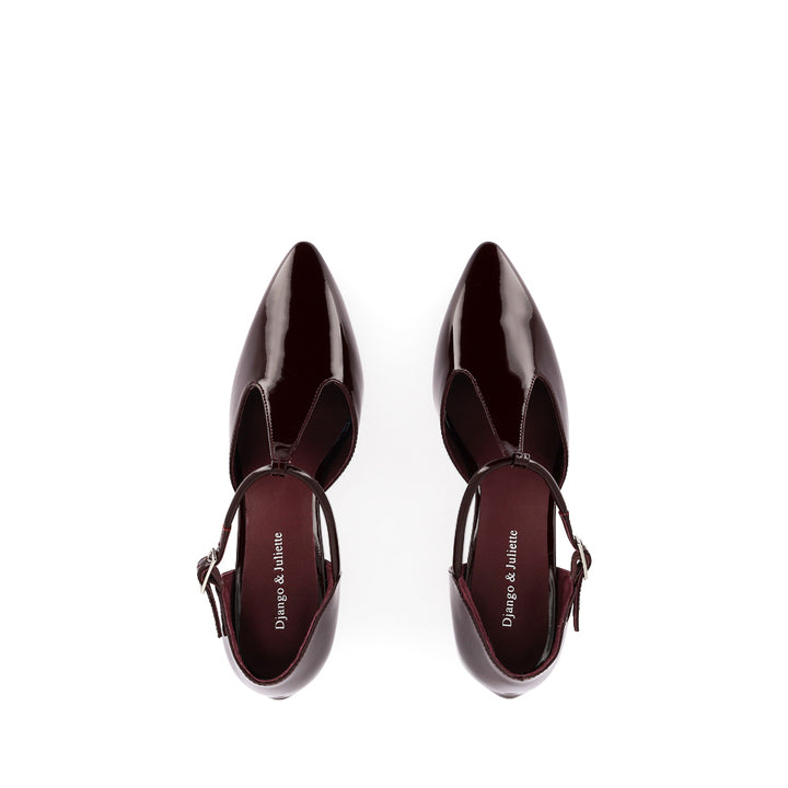 MASKIA - BURGUNDY PATENT LEATHER