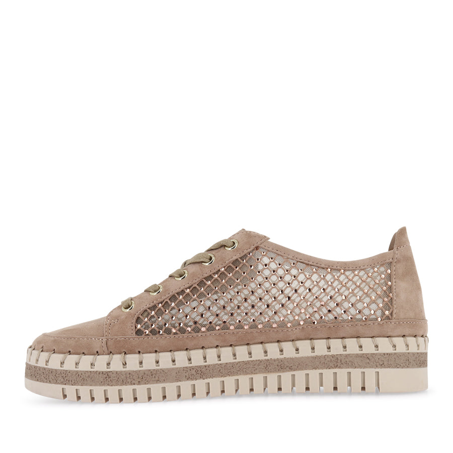 MAYSIE - CAFE SUEDE MESH