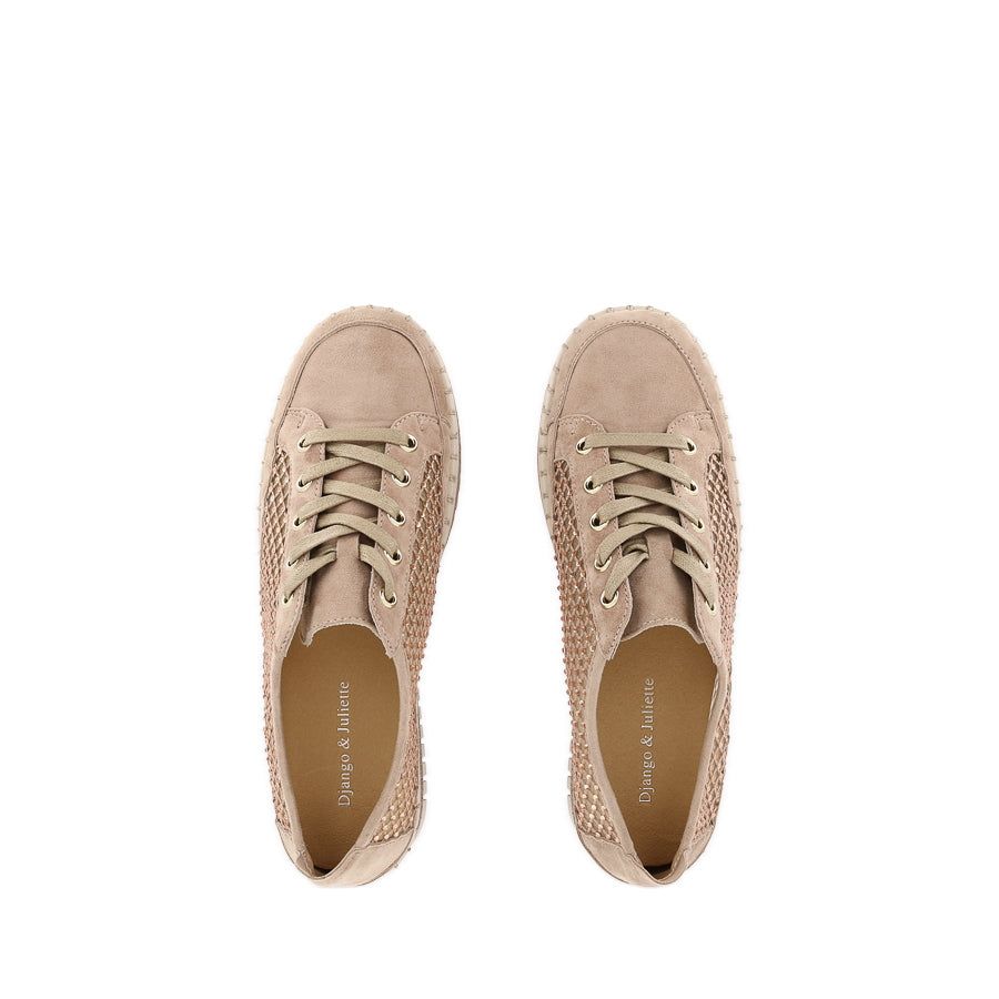 MAYSIE - CAFE SUEDE MESH