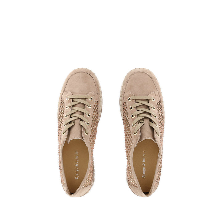 MAYSIE - CAFE SUEDE MESH