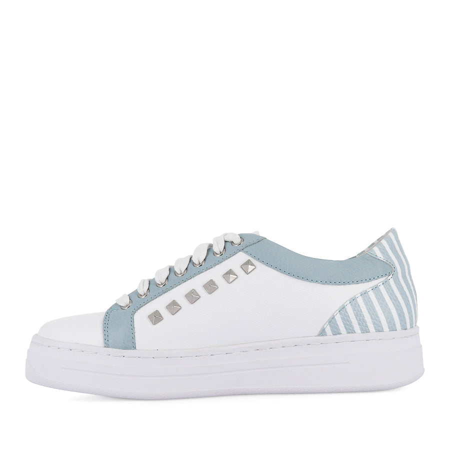 NOBODYS - WHITE DENIM MULTI LEATHER